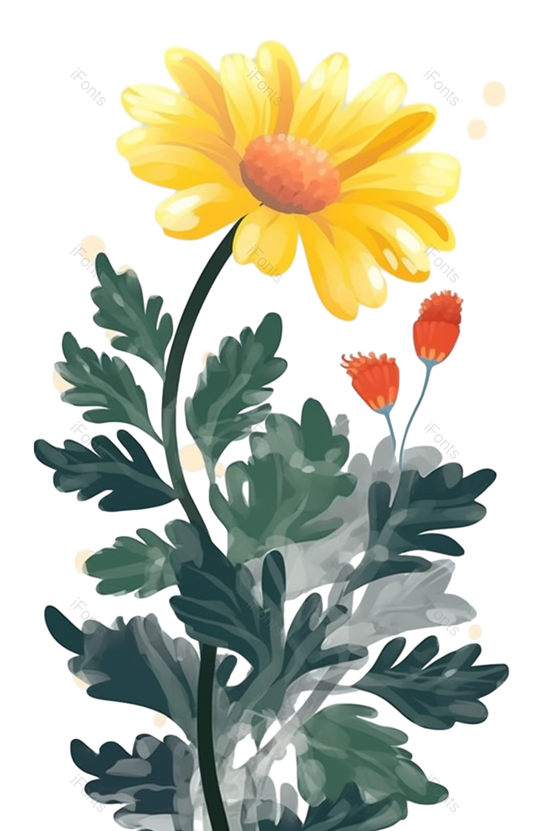 叶子图片,母亲节元素,清新PNG,父亲节免抠素材